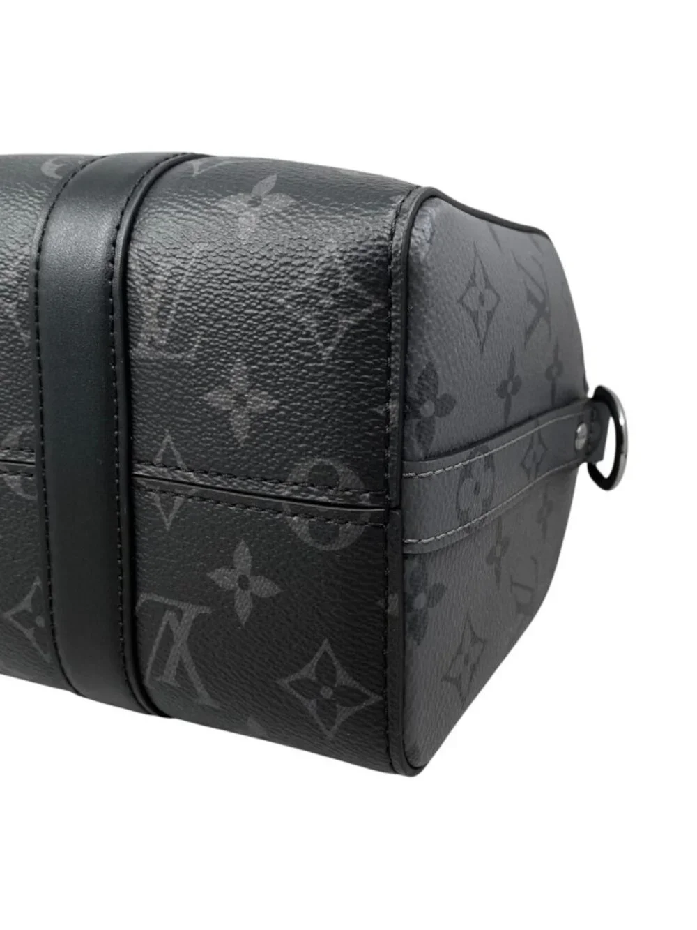 Louis Vuitton City Keepall Shoulder Bag Monogram Eclipse Black Gray